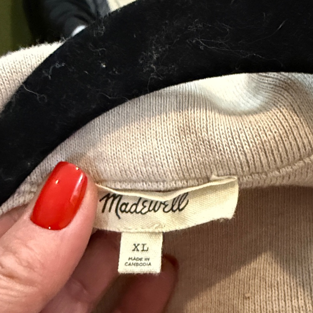 Madewell Tan Full Zip Cotton Jacket - Picture 4 of 5
